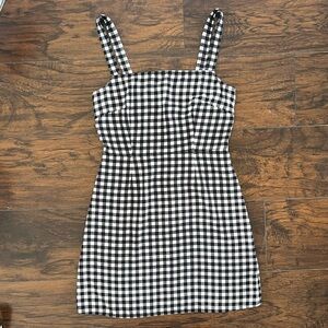 Nordstrom BP Gingham Dress Black & White